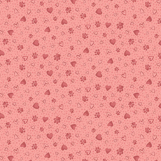 Pooch by Makower UK - Paws | Pink