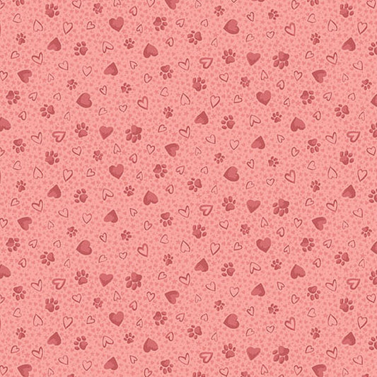 Pooch by Makower UK - Paws | Pink