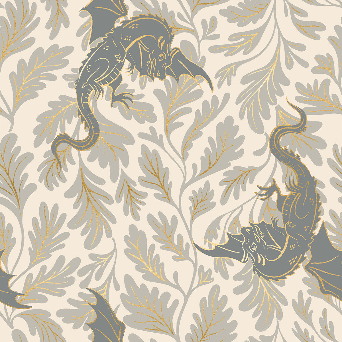 Fireglow by Sarah Watts - RS2132 Oyster Metallic