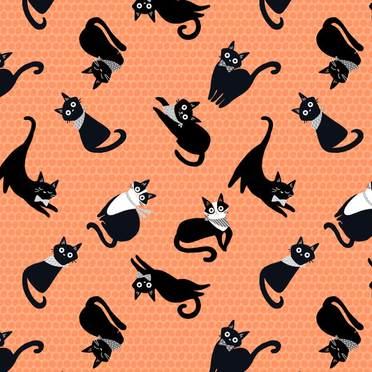 Kitties in the Conservatory by Muffin Grayson - Kitties | Coral