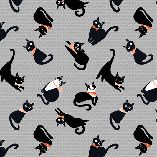 Kitties in the Conservatory by Muffin Grayson - Kitties | Gray