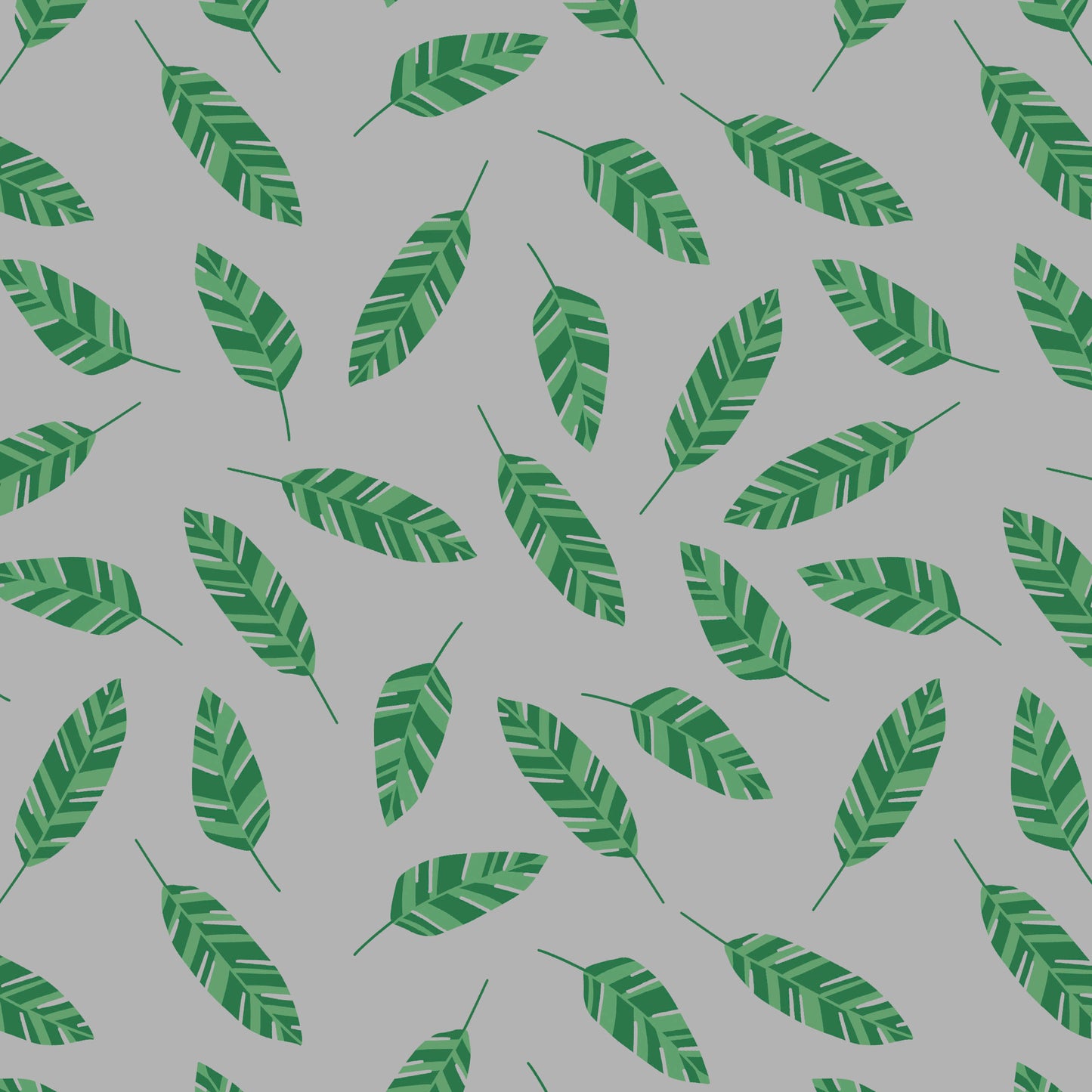 Kitties in the Conservatory by Muffin Grayson - Leaves | Gray