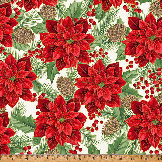 Hoffman Holiday - Christmas Wish - Y7820 - Natural with Gold Metallic
