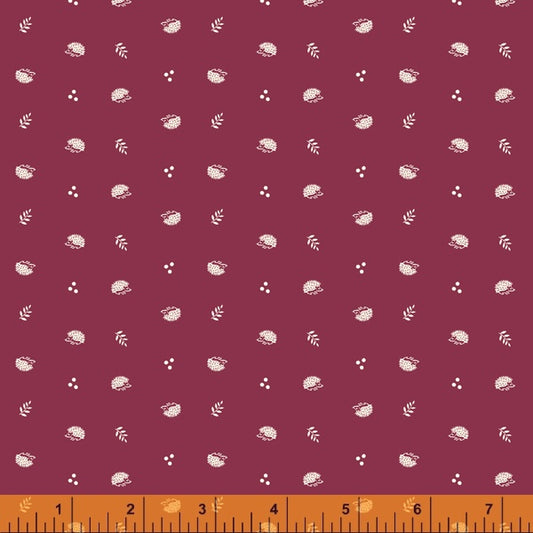 Summer School by Judy Jarvi for Windham Fabrics - Hedgehog Redbud