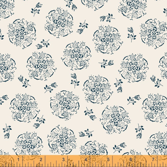 Willow by Whistler Studios for Windham Fabrics - Circle of Flowers Ivory