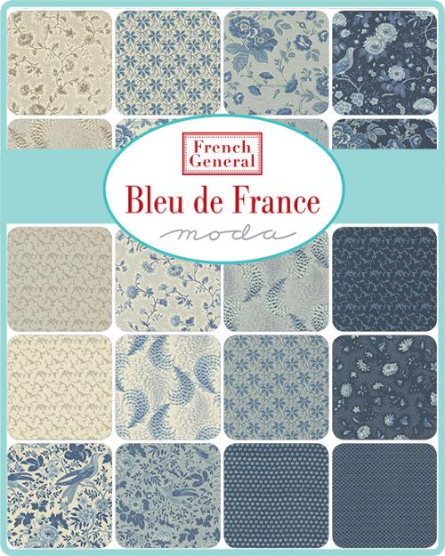 Bleu de France by French General - 10" Squares