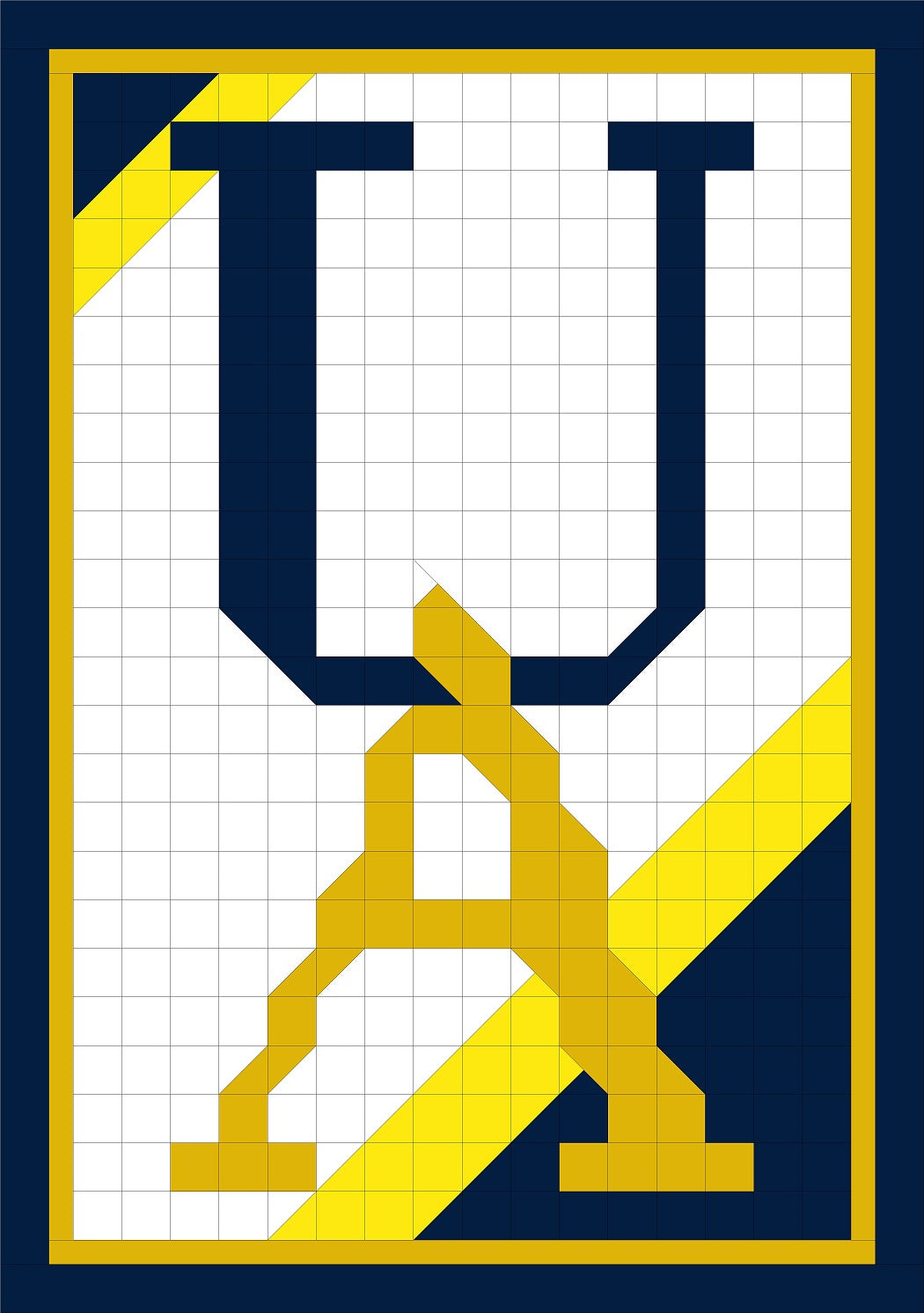 University of Akron Pattern by Ohio Star Quilts