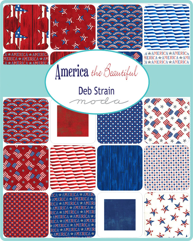 America the Beautiful by Deb Strain - 19987 Barnwood Red