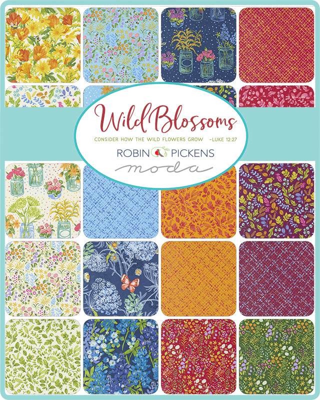 Wild Blossoms by Robin Pickens - 48736 Navy