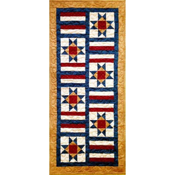 LAND OF LIBERTY TABLE RUNNER BY CUT LOOSE PRESS
