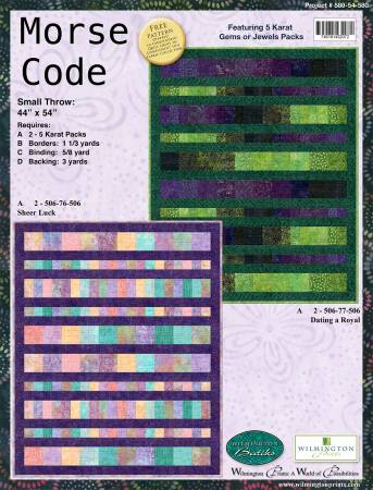 MORSE CODE THROW QUILT PATTERN BY WILMINGTON PRINTS