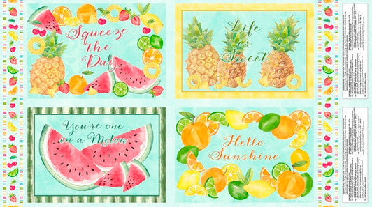 Squeeze the Day Panel by Wilmington Prints