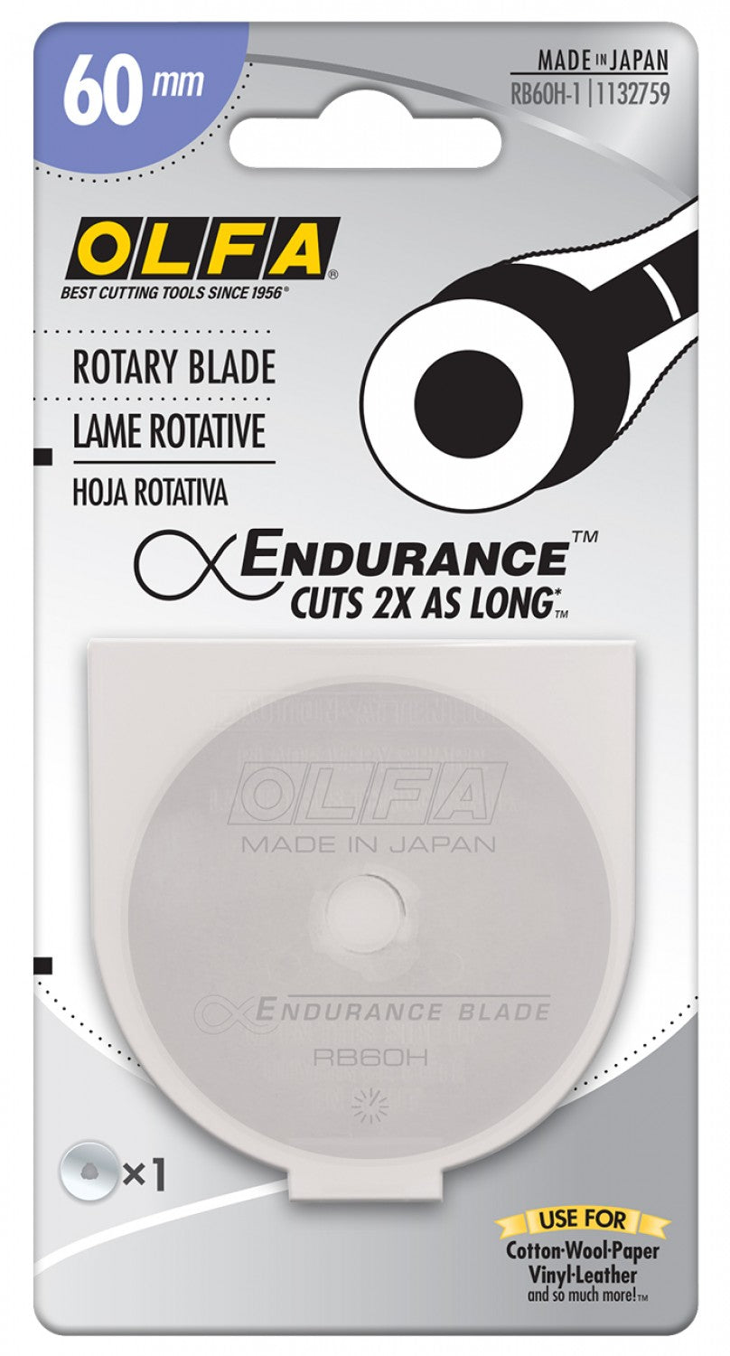 Olfa 60mm Endurance Rotary Blades 1/pkg