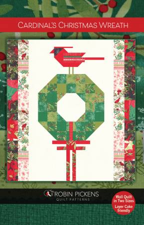 Cardinal's Christmas Wreath by Robin Pickens