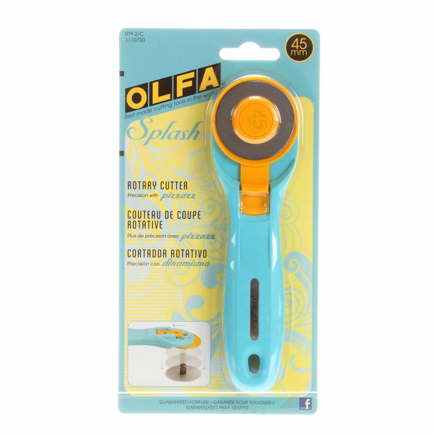 Olfa Splash 45mm Rotary Cutter Teal