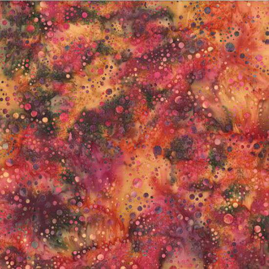 Hoffman Bali Batik - Scattered Dots Mulberry